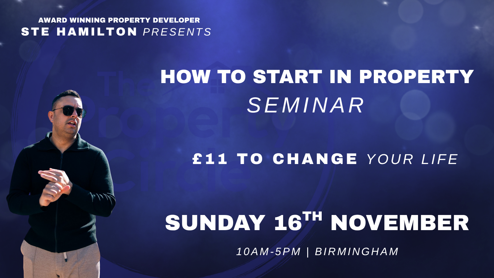 How To Start In Property Seminar - Sunday 16th November 2025