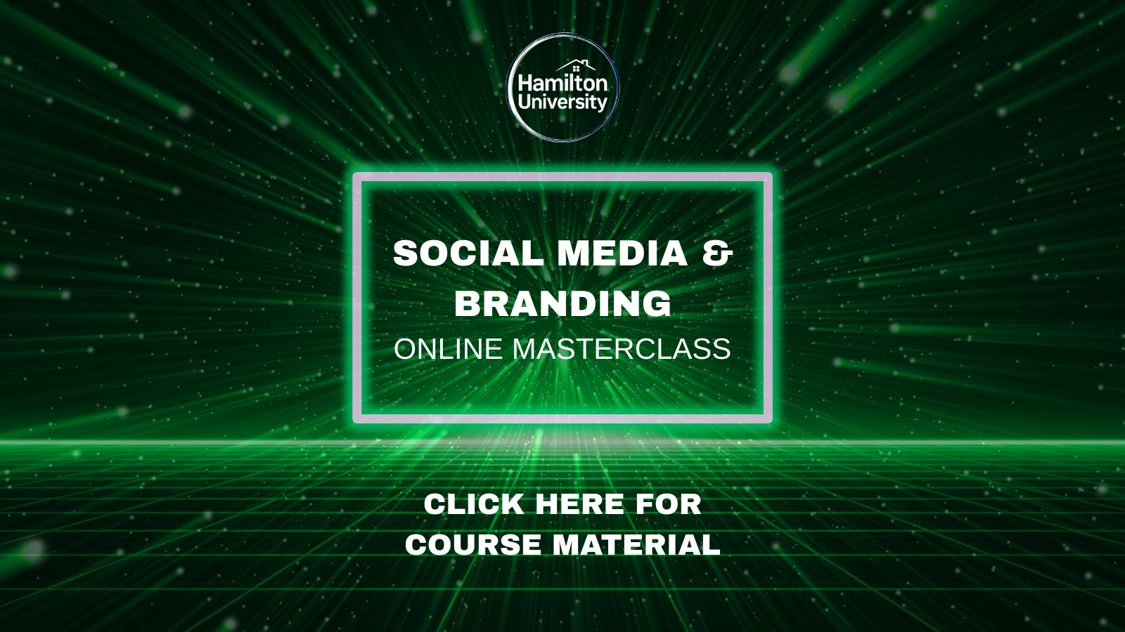 Social Media & Branding (Online Masterclass)